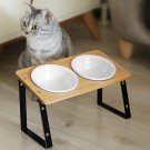 Elevated Cat Bowls, Height Adjustable Raised with Stand Lifted Ergonomic anti Vo
