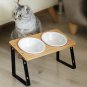 Elevated Cat Bowls, Height Adjustable Raised with Stand Lifted Ergonomic anti Vo