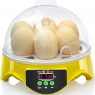 7 Egg Incubator 1-7 Eggs with Humidity Display, Automatic Egg Turner, Egg Candle