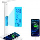 Desk Lamp, Desk Light with Wireless Charger, USB Charging Port, Dimmable Office