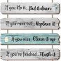 Funny Bathroom Sign Bathroom Wall Decors Toilet Rules Rustic Bathroom Door Signs