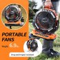 Camping LED Fan with Light, 40000Mah Rechargeable Battery Powered Outdoor Tent F