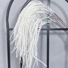 Glicrili 45 Branches Artificial Bleached Amaranthus Flowers - Fake White Wisteri