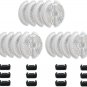 12 Pack Cat Water Fountain Filters with Sponges for 67Oz/2L Pet Fountain Replace