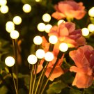 Solar Garden Outdoor Firefly Lights: 4 Pack 8 LED Solar Powered Firefly Lights W