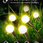 Solar Garden Outdoor Firefly Lights: 4 Pack 8 LED Solar Powered Firefly Lights W