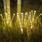 Firefly Garden Lights Solar Outdoor, 4Pack 6LED Wind Dancing Solar Garden Lights