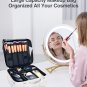 Leather Makeup Organizer Travel Case, Waterproof Makeup Bag Cosmetic Bag Organiz