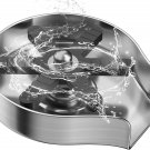 Cup Washer for Sink, FONTOP Glass Rinser with 360° Rotating Jet, Stainless Steel