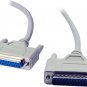 DB25 Male to DB25 Female Parallel Printer Cable. 6Ft Parallel to Serial Extensio