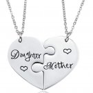 Mother Daughter Necklace, Mom and Daughter Necklace Matching Necklace Stainless