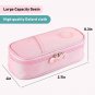 Pencil Case, Large Pencil Pen Case for Middle High School College Office, High C