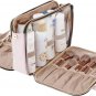 Travel Toiletry Bag, Portable Makeup Organizer, Stand up Cosmetic Bag, Travel Co