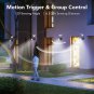 Motion Sensor Outdoor Lights, Smart LED Flood Lights Outdoor with APP Remote Con