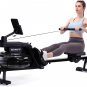 Water Rowing Machine Rower with 6 Levels Resistance and 400 LB Max Weight Capaci