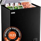 3.5 Cu.Ft Chest Freezer  Small Deep Freezers Top Door with Removable Basket Mini