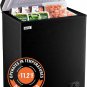 3.5 Cu.Ft Chest Freezer  Small Deep Freezers Top Door with Removable Basket Mini