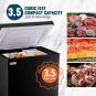 3.5 Cu.Ft Chest Freezer  Small Deep Freezers Top Door with Removable Basket Mini
