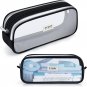 KALIDI Grid Mesh Pencil Case Pen Bag Clear Case Marker Pouch Multifonction Organ