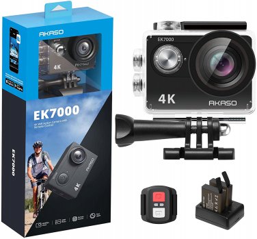 EK7000 4K30FPS 20MP Action Camera Ultra HD Underwater Camera 170 Degree Wide Ang