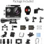 EK7000 4K30FPS 20MP Action Camera Ultra HD Underwater Camera 170 Degree Wide Ang