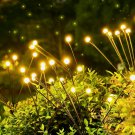 Firefly Garden Lights Solar Outdoor: 4 Pack Solar Firefly Lights Outdoor Waterpr