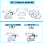 Modern LED Crystal Chandelier Light Fixtures 3 Ring round Pendant Lighting Chand