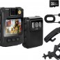 128GB 2K Body Worm Camera with Audio,1440P Police Body Camera with Night Vision,