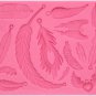 Feathers Silicone Mold 3D Large Fondant Gumpaste Mold for Cake Decorating Candy