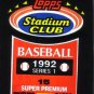 1992 Stadium Club Series 1 Baseball Pack