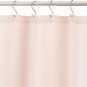 Linen Style Bathroom Shower Curtain - Carnation Blush, 72 Inch