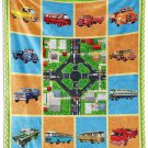 Truck Blanket Gifts, 50"X40" Cozy Flannel Blankets, Trucks Throw Blanket for Boy