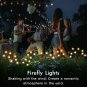 Solar Garden Lights Outdoor Waterproof, 4 Pack 8 Leds Solar Firefly Lights, 2 Li