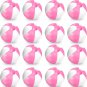 16 Pcs 16'' Pink and White Inflatable Beach Ball round Pool PVC Balls Cute Game