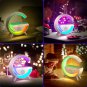 LED Ambient Lighting Night Light for Bedroom Rechargeable Bluetooth Speakers Tab