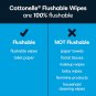 Cottonelle Freshfeel Flushable Wet Wipes, Adult Wet Wipes, 8 Flip-Top Packs, 42