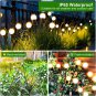 Solar Garden Lights, Solar Firefly Lights 4 Pack 40 Leds, Sway by Wind, Solar Sw