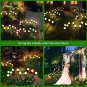 Solar Garden Lights, Solar Firefly Lights 4 Pack 40 Leds, Sway by Wind, Solar Sw