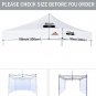 10X10 Canopy Replacement Top,Canopy Cover Only,Bonus 4 Pack Weight,(Beige)