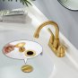 Lexdale Bathroom Sink Faucet Vanity Bathroom Faucet Brushed Gold Brass Lavatory