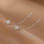 925 Sterling Silver Earrings for Women Small Earrings Retro Earrings (Flower Stu