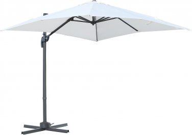 8FT Cantilever Patio Umbrella, Square Outdoor Offset Umbrella with 360&Acirc;&deg; Rotation