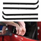 Front Inner & Outer Window Molding Sweep Felt Trim Seal Weatherstrip Kit Compati
