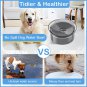 Dog Water Bowl,2L Large Capacity Splash Proof Slow Water Feeder, No Slip Pet Wat