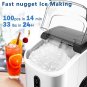 Nugget Ice Maker with Chewy Ice,High Ice-Making of 33Lbs/Day/10,000Pcs, Self-Cle