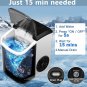 Nugget Ice Maker with Chewy Ice,High Ice-Making of 33Lbs/Day/10,000Pcs, Self-Cle