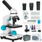 Microscope for Adults Beginners,Double Led Light Microscope,Kids Microscope Set,