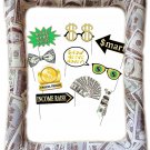 Money Party Inflatable Photo Booth Selfie Frame & Photo Props Set Giant Bill Dol