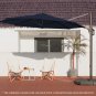 BANQUET 12Ft Roundness Aluminum Patio Umbrella Cantilever Offset Umbrella Outdoo