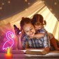 Flamingo Neon Sign Pink Flamingo Gifts for Women LED Neon Light Sign for Bedroom